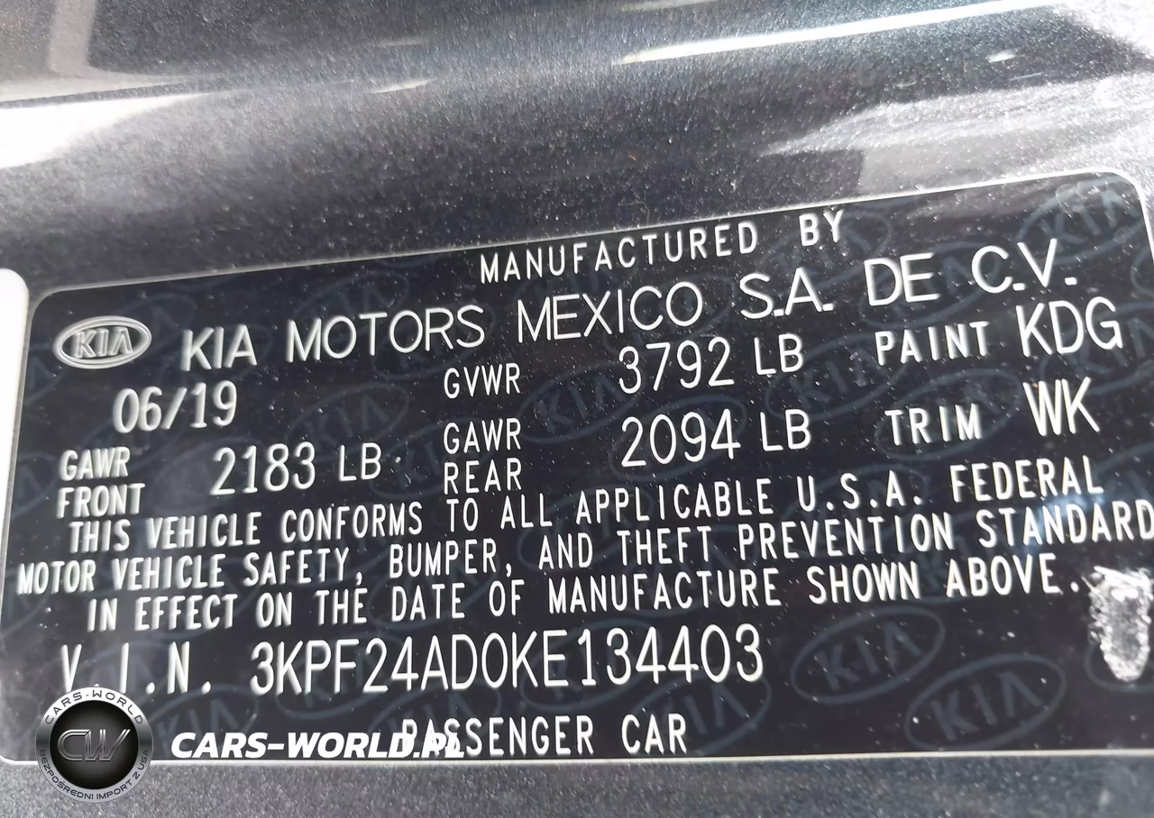 2019 Kia Forte Lxs VIN:3KPF24AD0KE134403 - 9