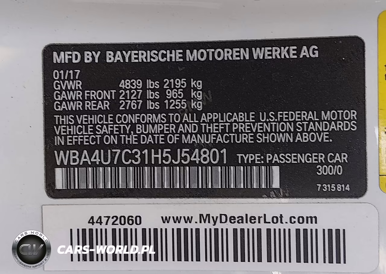 2017 BMW 430I VIN:WBA4U7C31H5J54801 - 9