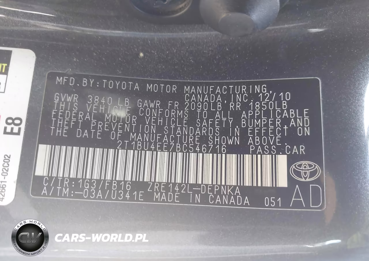 2011 Toyota Corolla Le VIN:2T1BU4EE7BC546716 - 9