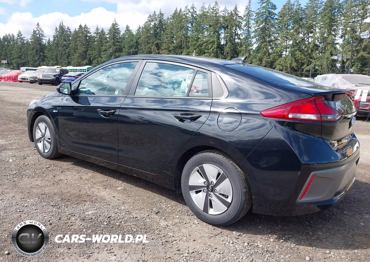 2018 Hyundai Ioniq Hybrid Blue VIN:KMHC65LC3JU075568 - 3