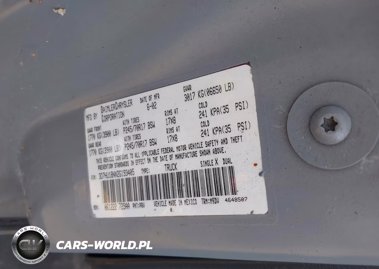 2002 Dodge Ram 1500 St VIN:3D7HU18NX2G193405 - 9