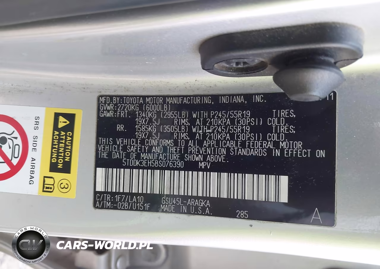 2011 Toyota Highlander Limited V6 VIN:5TDDK3EH5BS076390 - 9