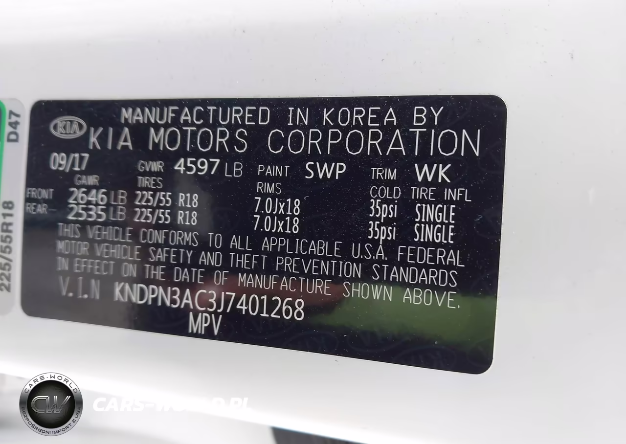 2018 Kia Sportage Ex VIN:KNDPN3AC3J7401268 - 9