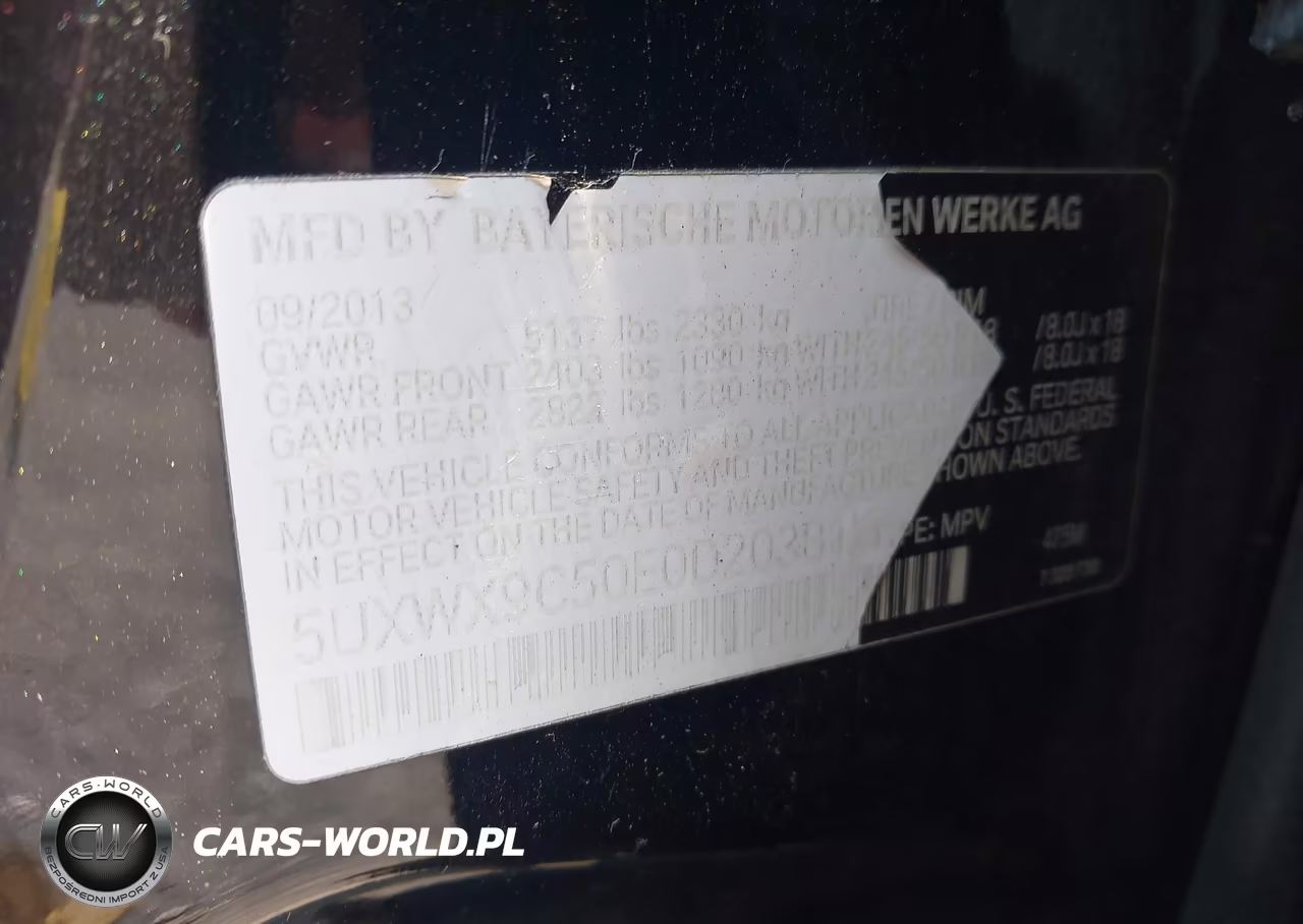 2014 BMW X3 xDrive28I VIN:5UXWX9C50E0D20381 - 9