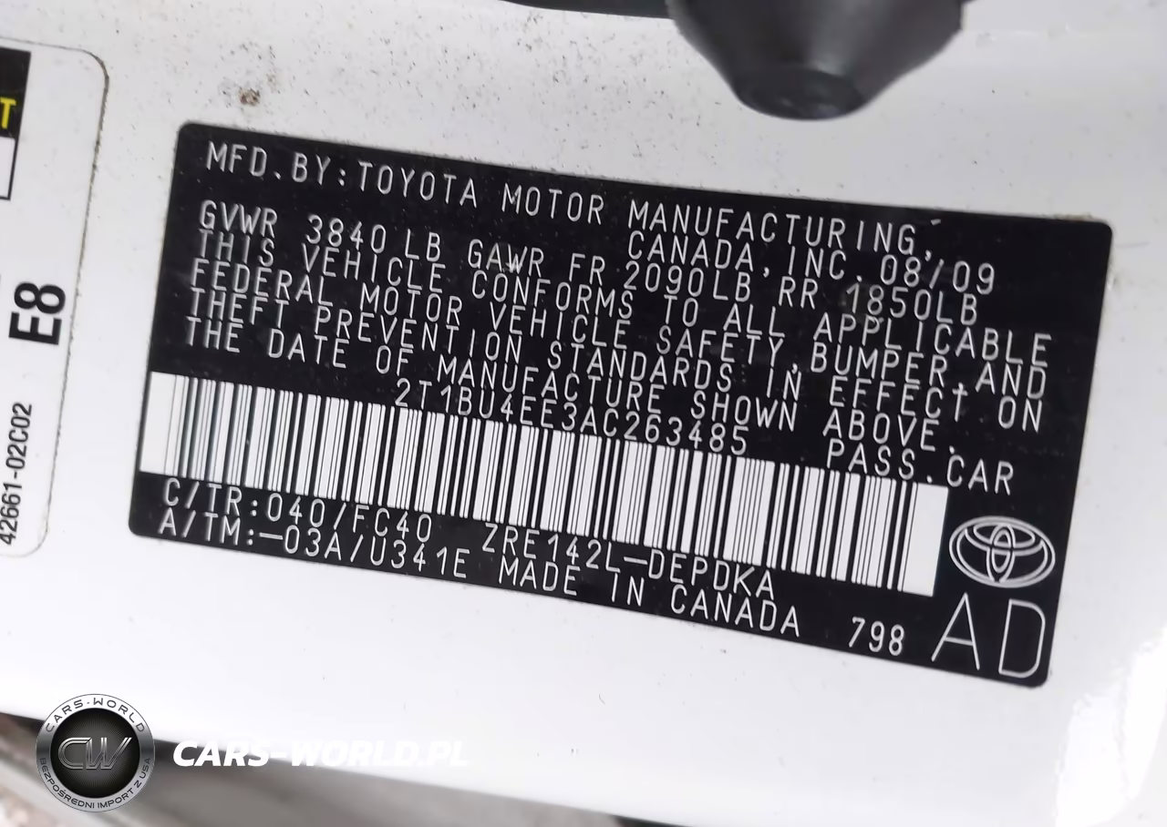 2010 Toyota Corolla Le VIN:2T1BU4EE3AC263485 - 9