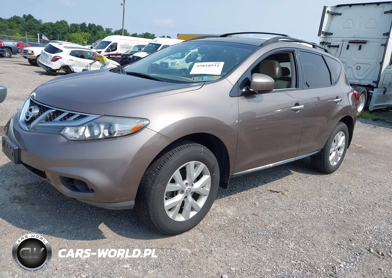 2013 Nissan Murano Sv VIN:JN8AZ1MW9DW309827 - 2