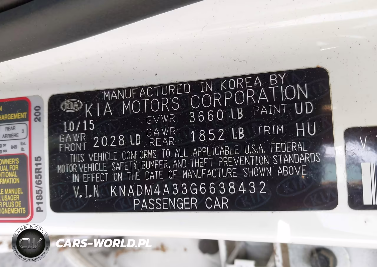 2016 Kia Rio Lx VIN:KNADM4A33G6638432 - 9