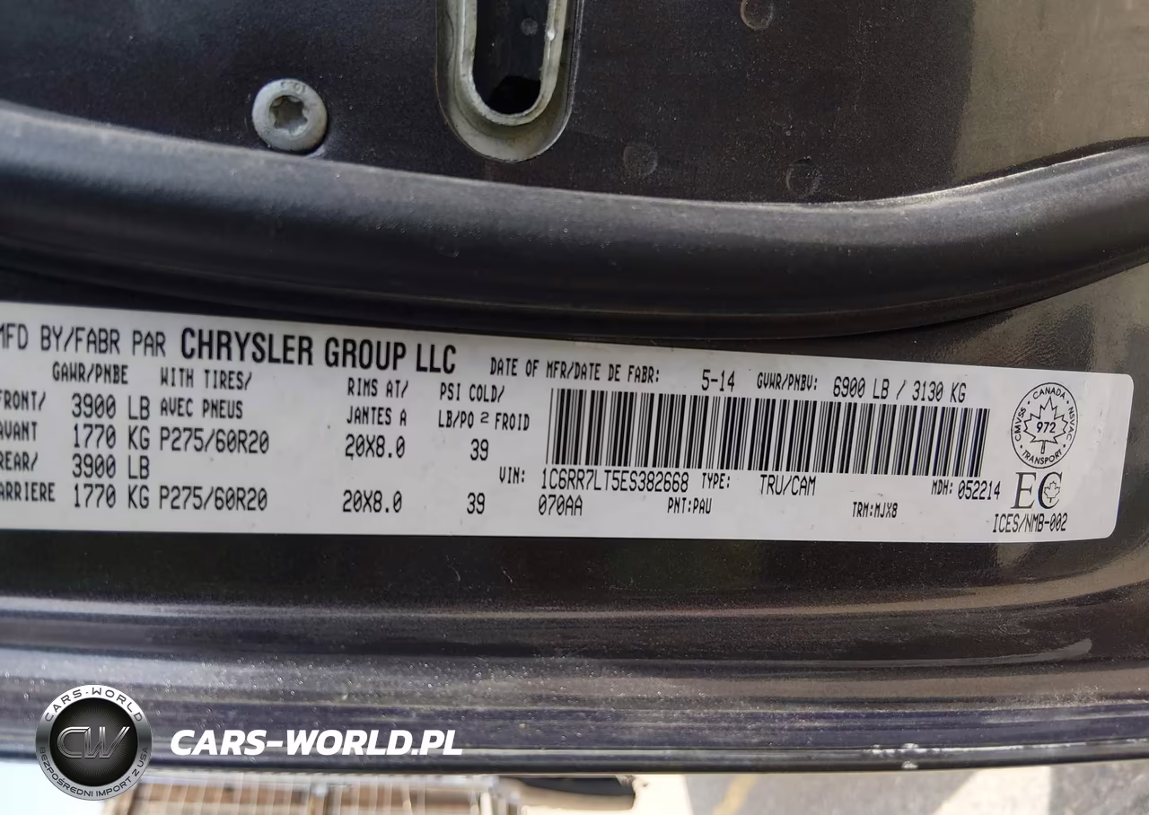 2014 Ram 1500 Slt VIN:1C6RR7LT5ES382668 - 9