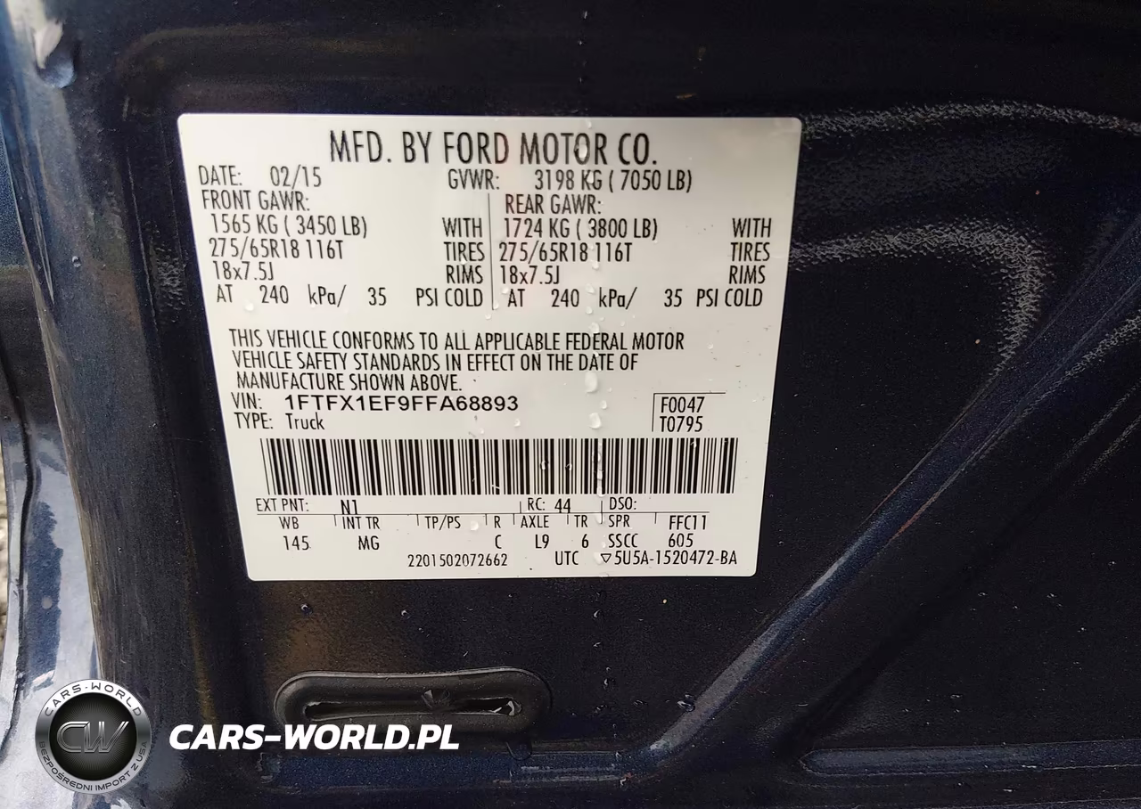 2015 Ford F150 Super Cab VIN:1FTFX1EF9FFA68893 - 9