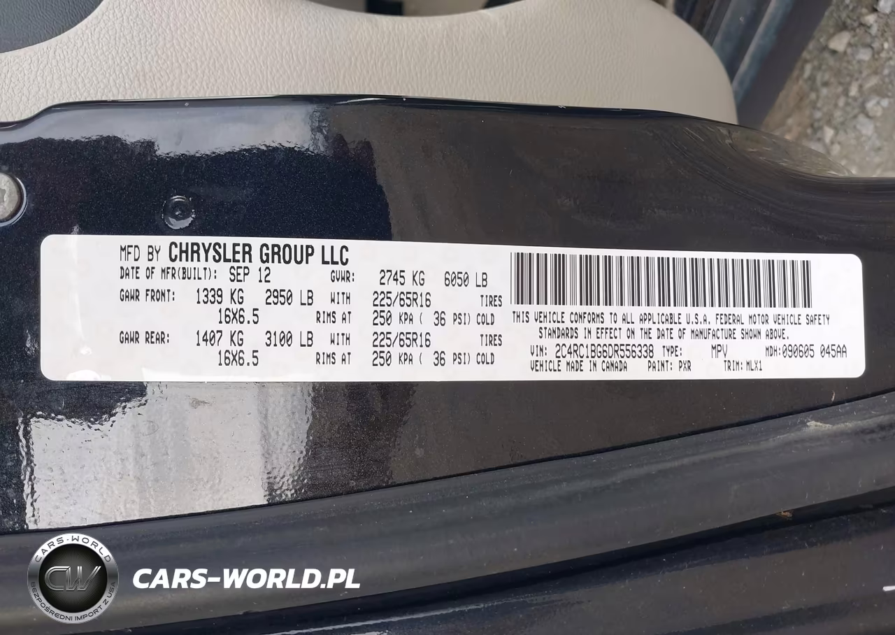 2013 Chrysler Town & Country Touring VIN:2C4RC1BG6DR556338 - 9