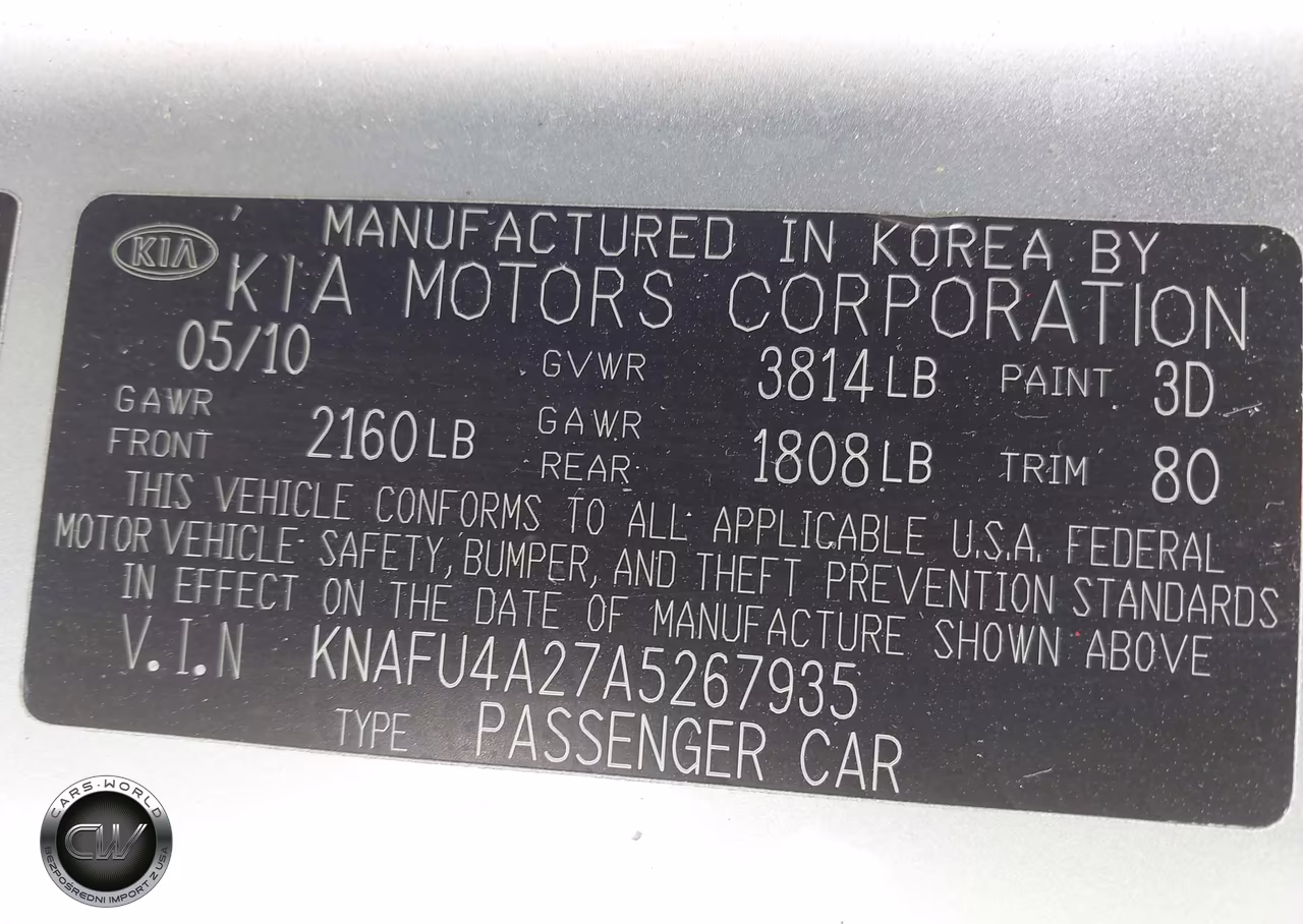 2010 Kia Forte Ex VIN:KNAFU4A27A5267935 - 9