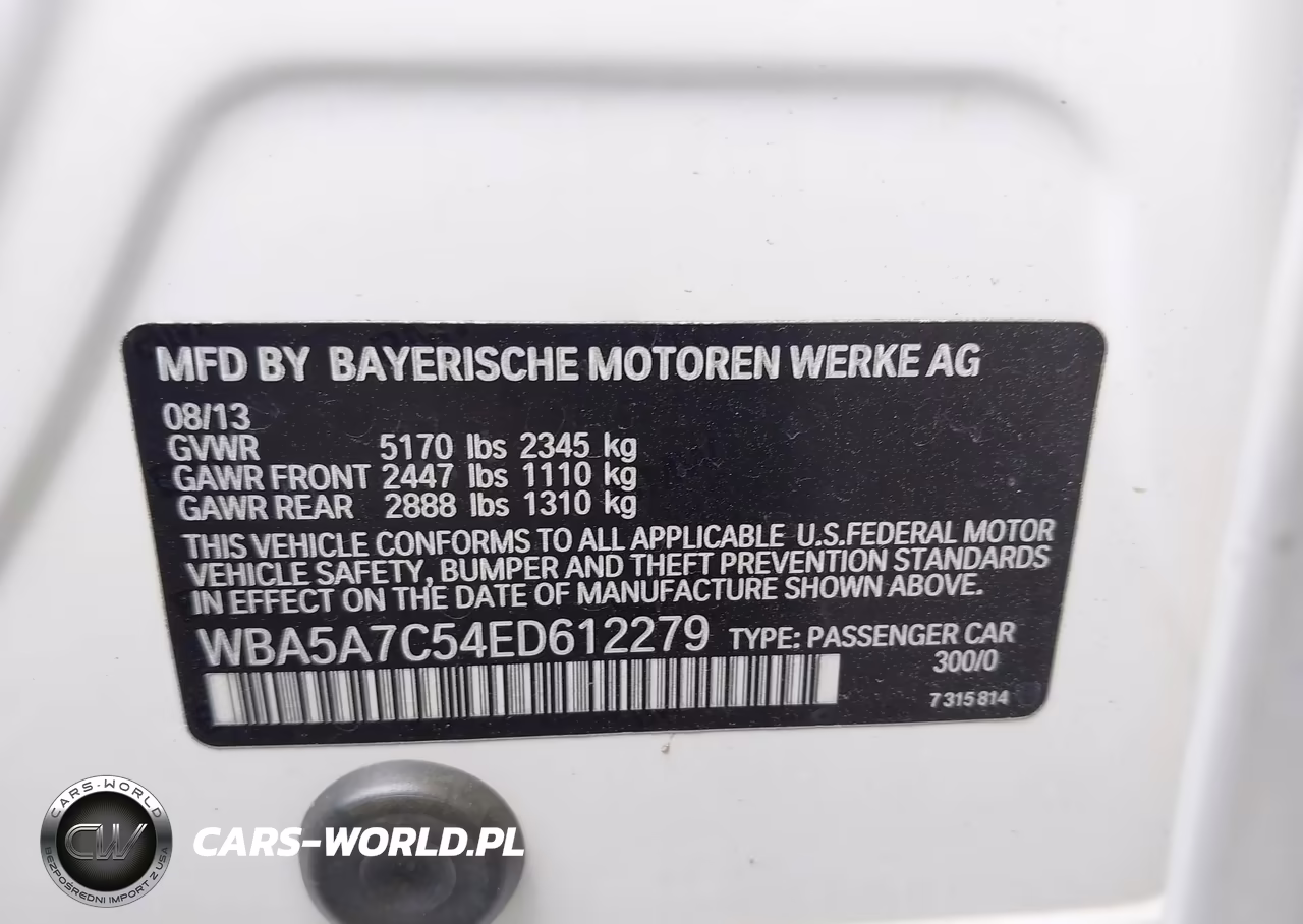 2014 BMW 528I xDrive VIN:WBA5A7C54ED612279 - 9