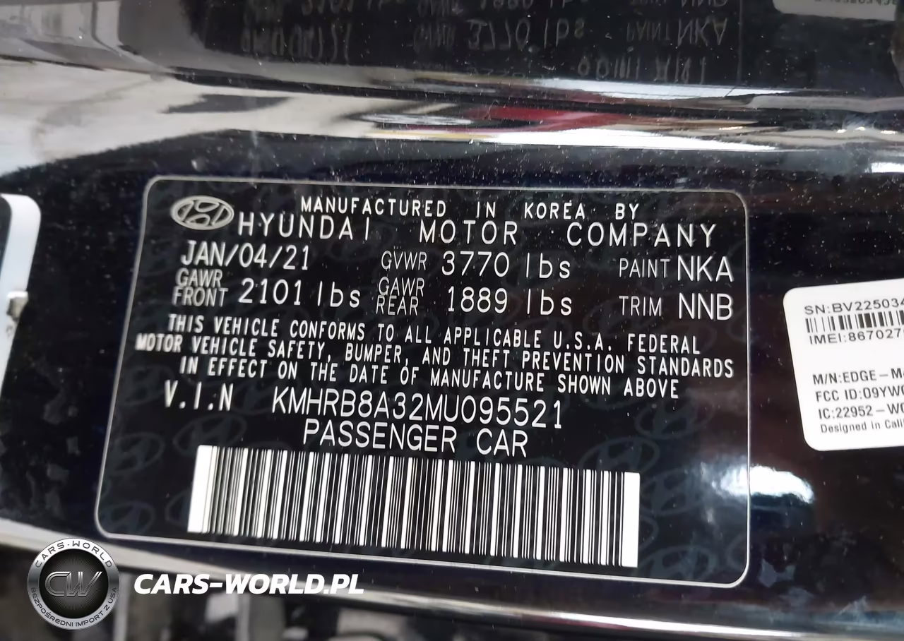 2021 Hyundai Venue Se VIN:KMHRB8A32MU095521 - 9