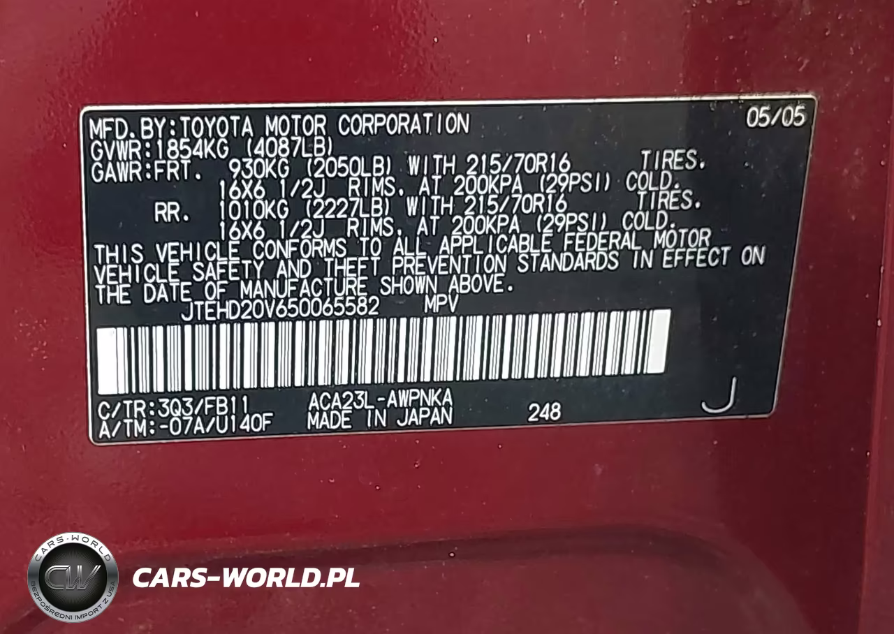 2005 Toyota Rav4 VIN:JTEHD20V650065582 - 9