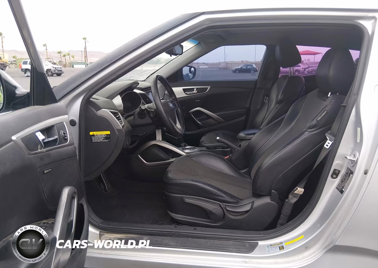 2012 Hyundai Veloster Base W-Black VIN:KMHTC6AD3CU055981 - 8