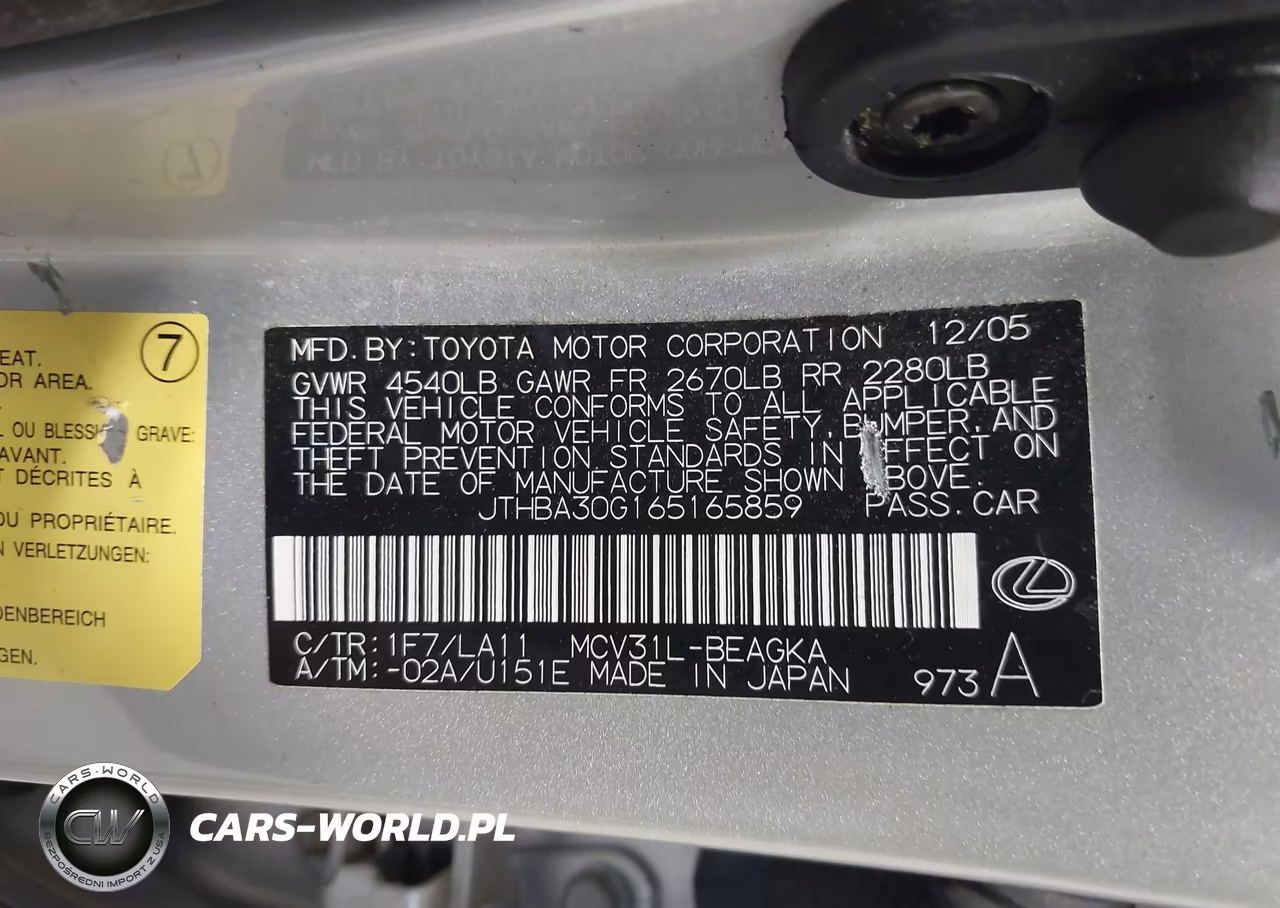 2006 Lexus Es 330 VIN:JTHBA30G165165859 - 9