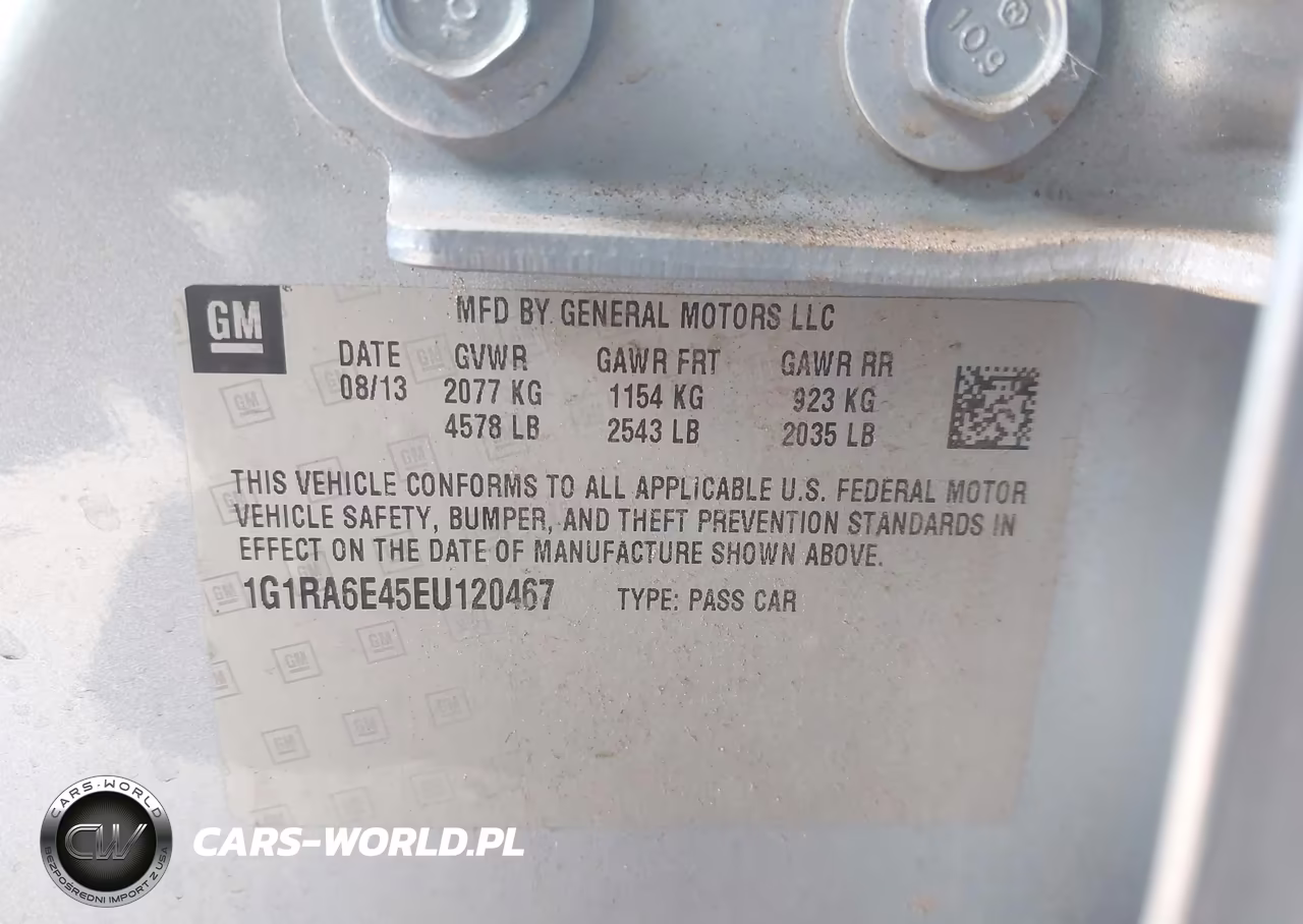 2014 Chevrolet Volt VIN:1G1RA6E45EU120467 - 9