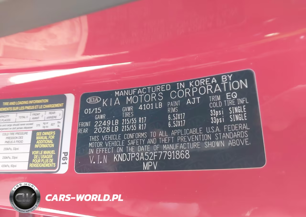 2015 Kia Soul + VIN:KNDJP3A52F7791868 - 9