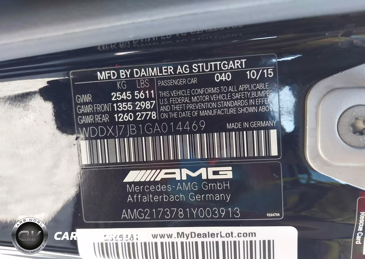 2016 Mercedes-Benz Amg S 63 4Matic VIN:WDDXJ7JB1GA014469 - 9