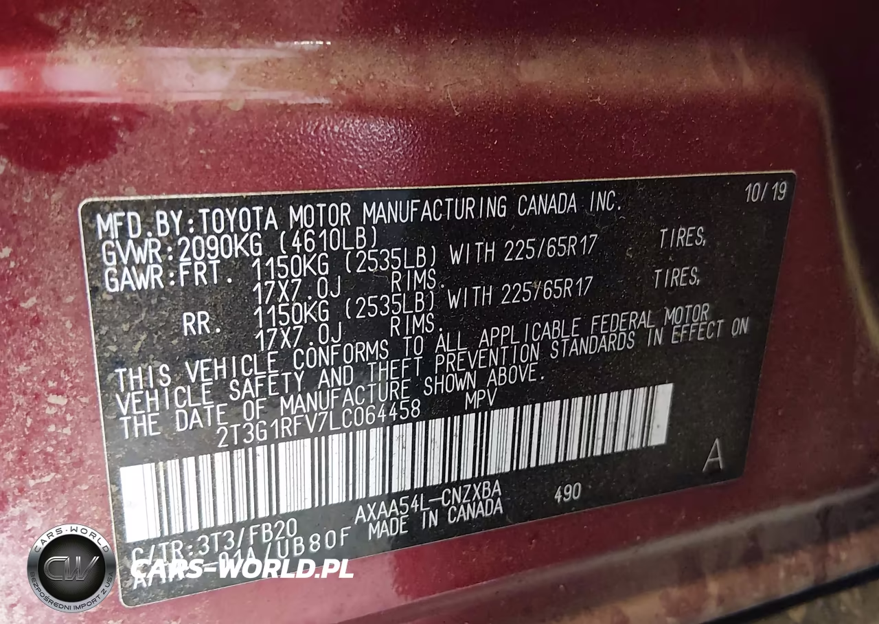 2020 Toyota Rav4 Le VIN:2T3G1RFV7LC064458 - 9