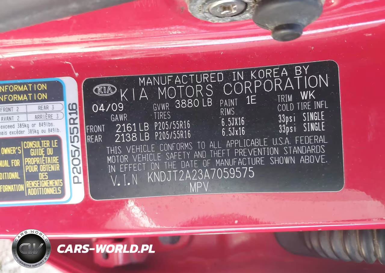2010 Kia Soul + VIN:KNDJT2A23A7059575 - 9