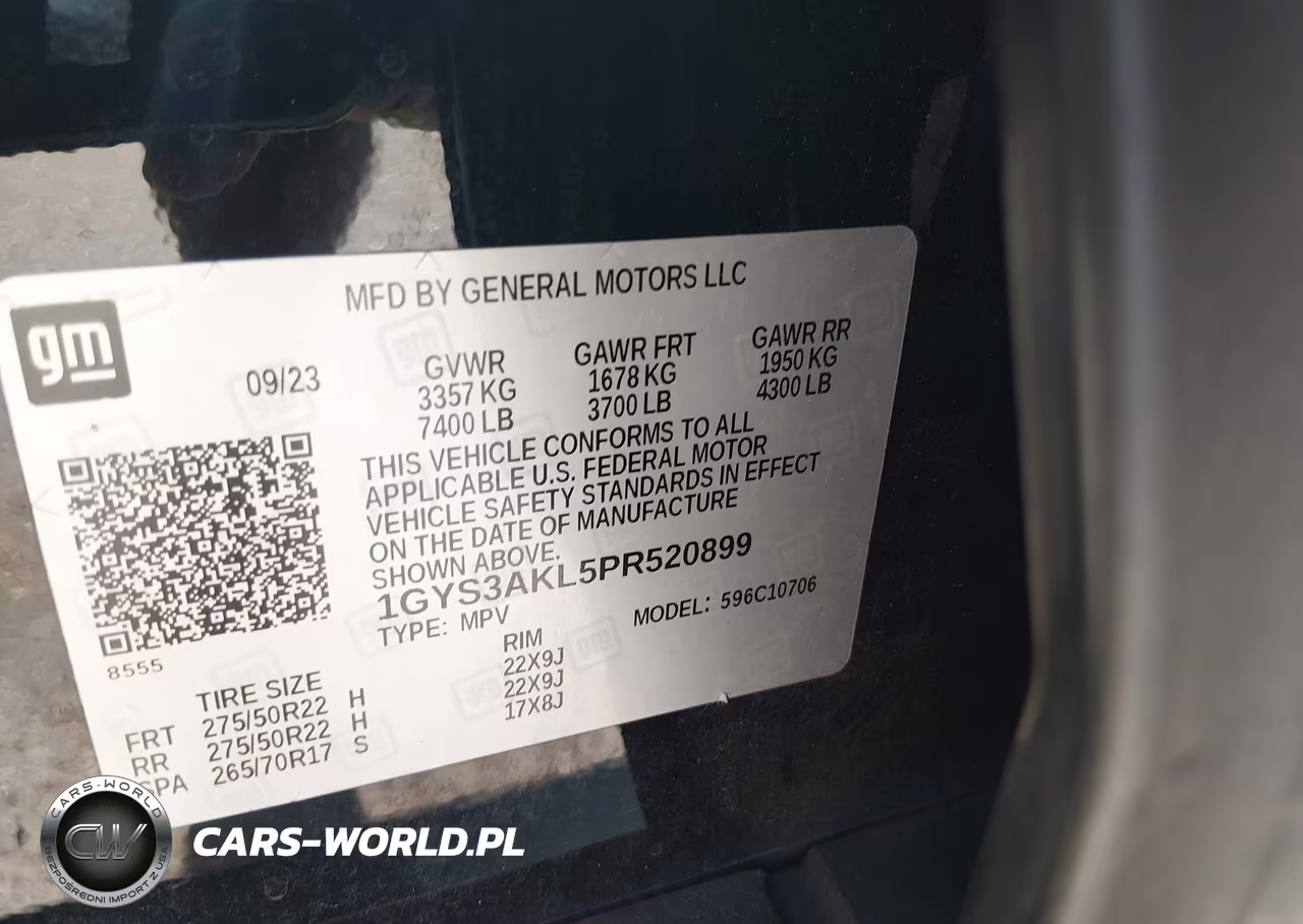 2023 Cadillac Escalade 2Wd Luxury VIN:1GYS3AKL5PR520899 - 9