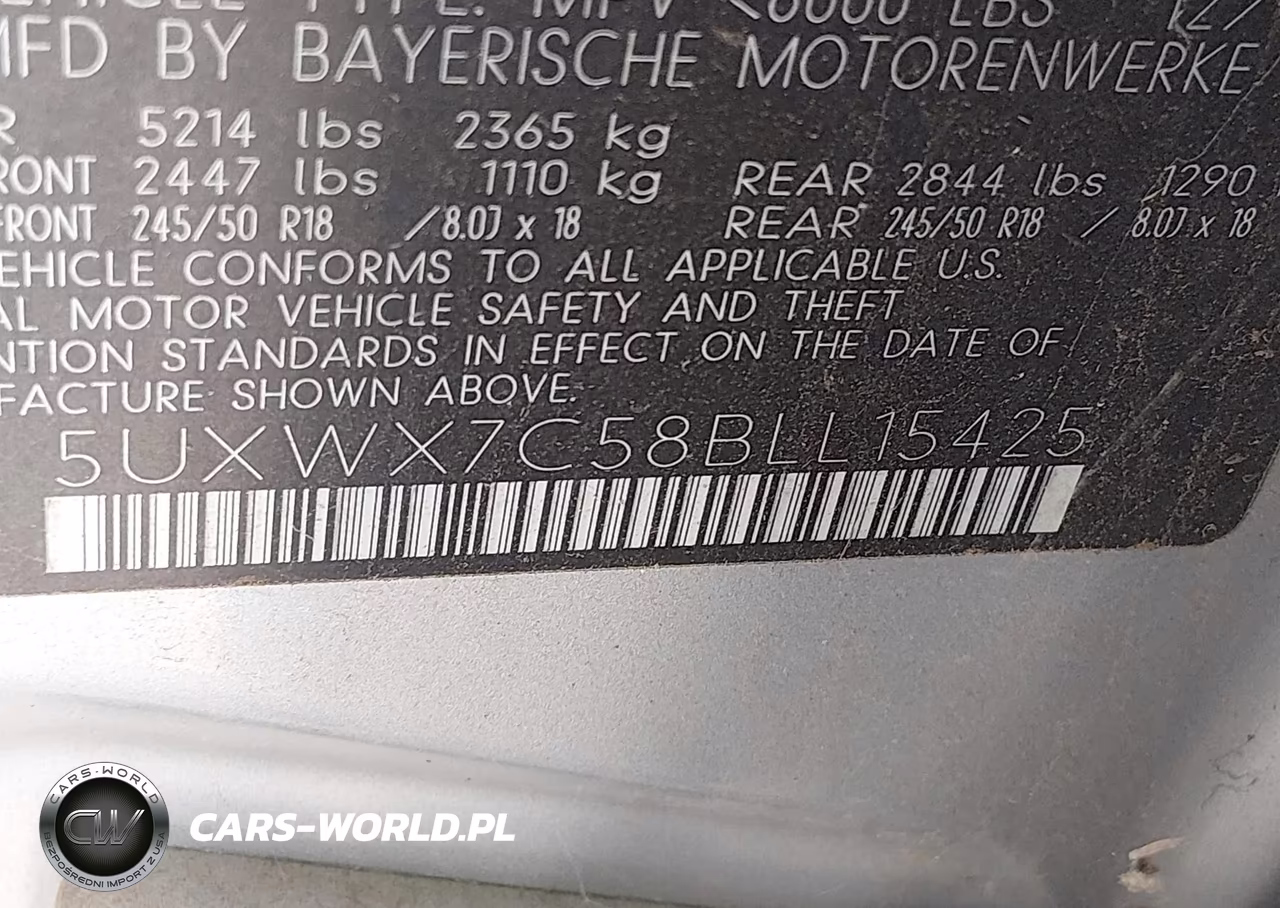 2011 BMW X3 xDrive35I VIN:5UXWX7C58BLL15425 - 9