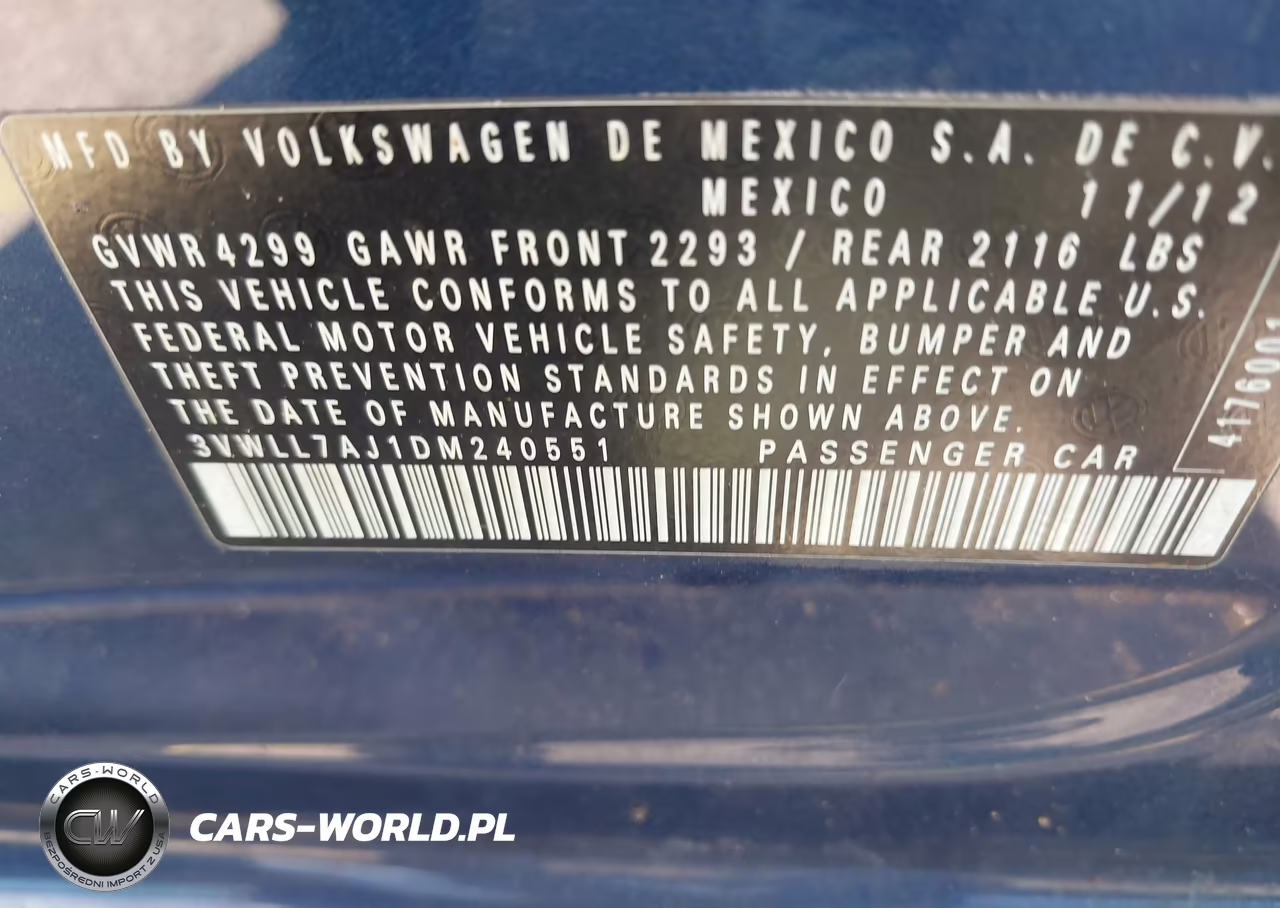 2013 Volkswagen Jetta 2.0L Tdi VIN:3VWLL7AJ1DM240551 - 9