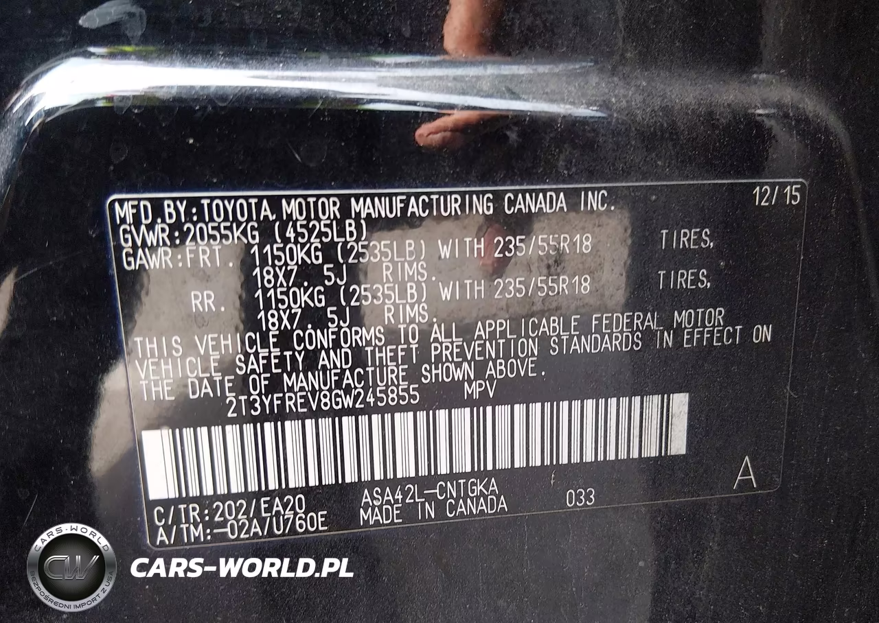 2016 Toyota Rav4 Limited VIN:2T3YFREV8GW245855 - 9