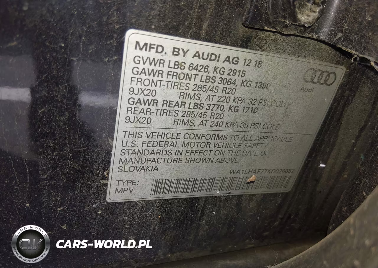 2019 Audi Q7 45 Premium-45 Se Premium VIN:WA1LHAF77KD026052 - 9