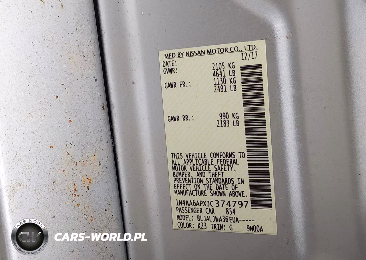 2018 Nissan Maxima 3.5 Sv VIN:1N4AA6APXJC374797 - 9