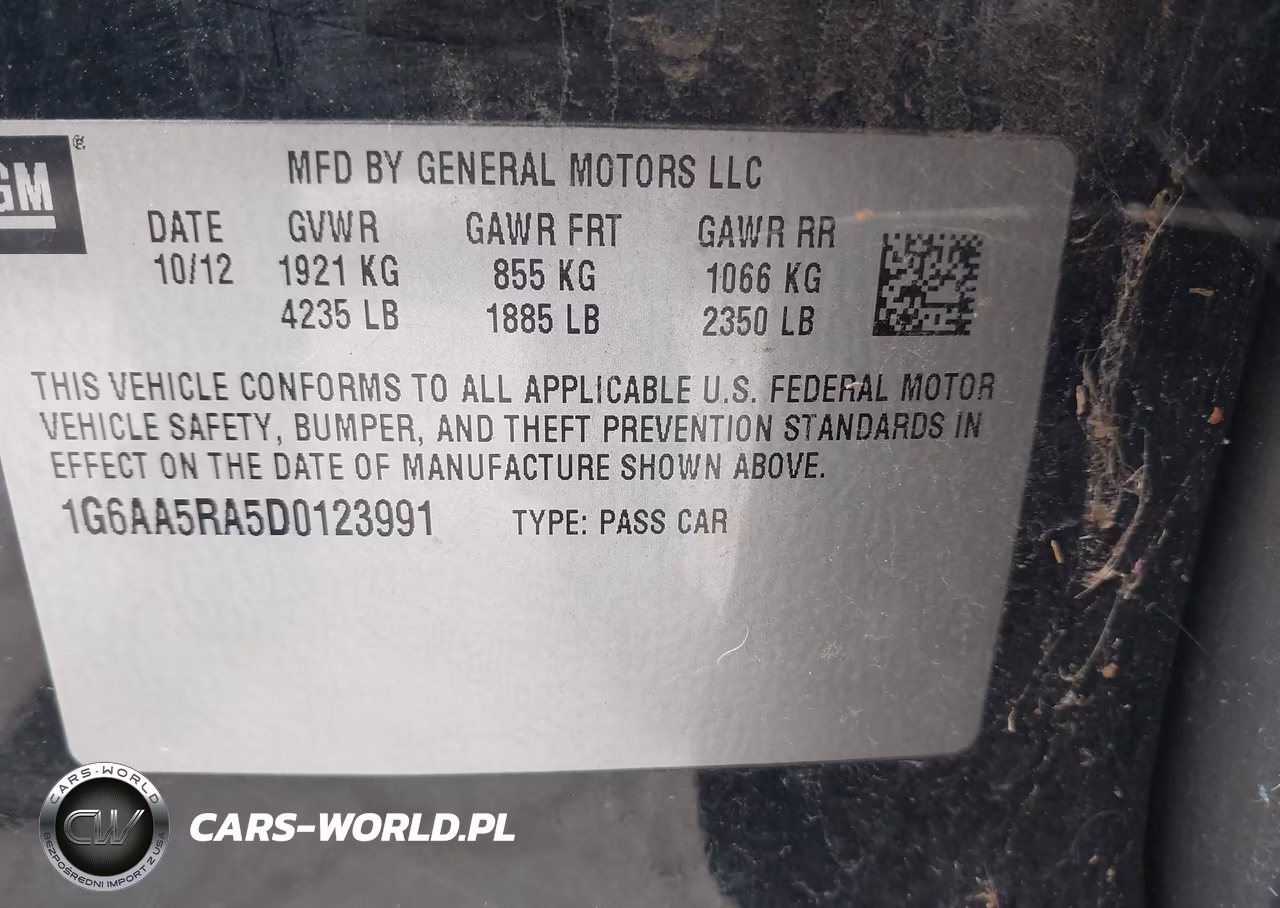 2013 Cadillac Ats Standard VIN:1G6AA5RA5D0123991 - 9