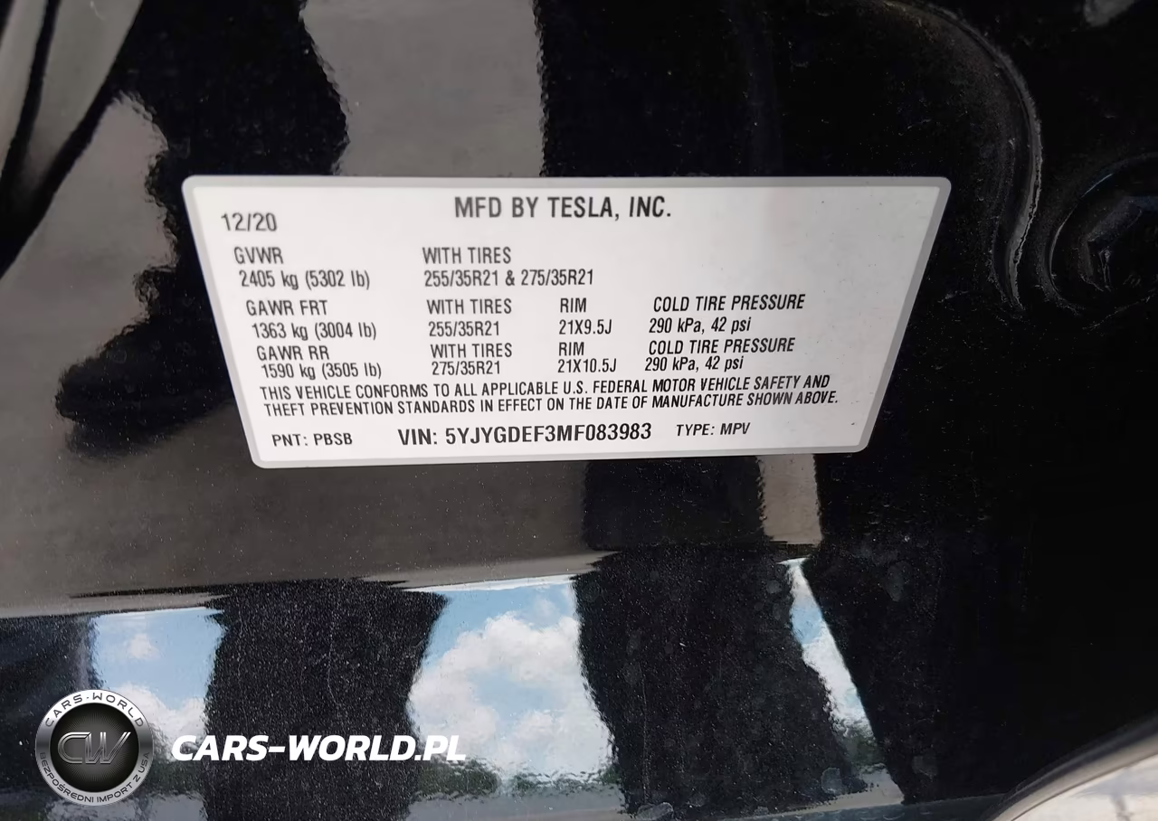 2021 Tesla Model Y Performance Dual Motor All-Wheel Drive VIN:5YJYGDEF3MF083983 - 9