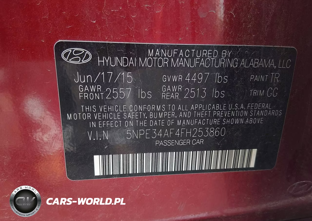 2015 Hyundai Sonata Sport VIN:5NPE34AF4FH253860 - 9