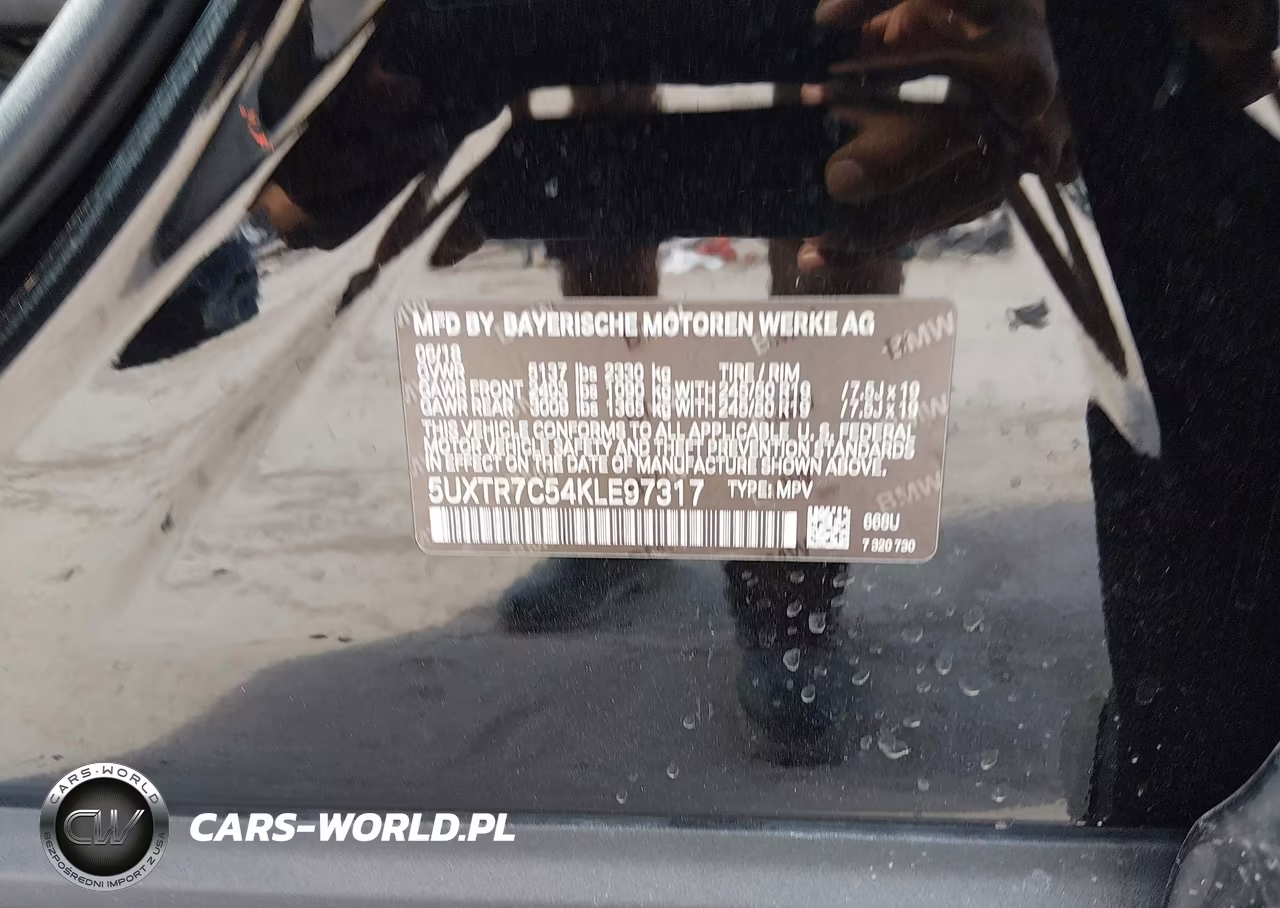 2019 BMW X3 Sdrive30I VIN:5UXTR7C54KLE97317 - 9