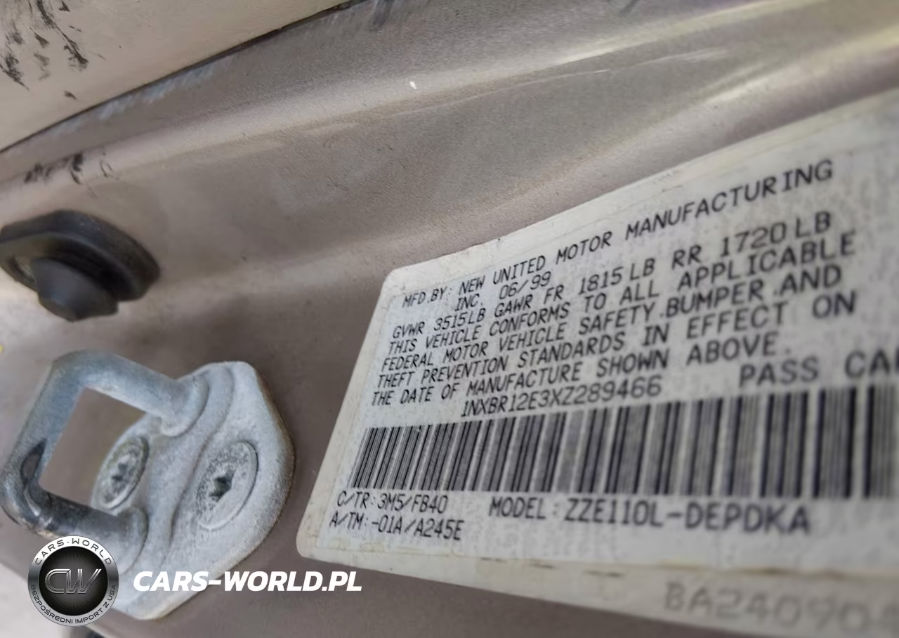 1999 Toyota Corolla Ce VIN:1NXBR12E3XZ289466 - 9