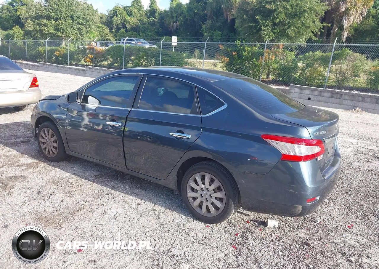 2013 Nissan Sentra Sv VIN:3N1AB7AP1DL670347 - 3