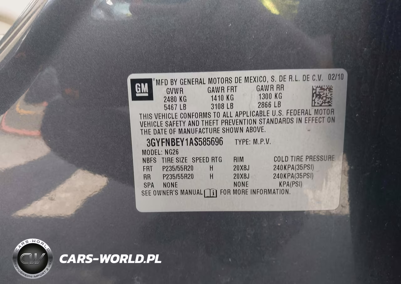 2010 Cadillac Srx Performance Collection VIN:3GYFNBEY1AS585696 - 9