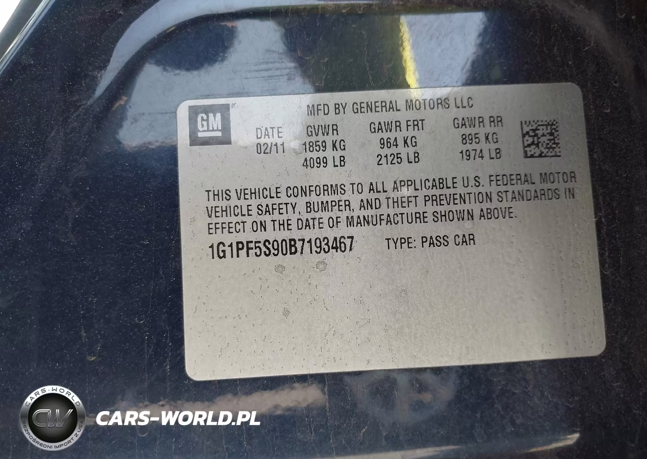 2011 Chevrolet Cruze 1Lt VIN:1G1PF5S90B7193467 - 9