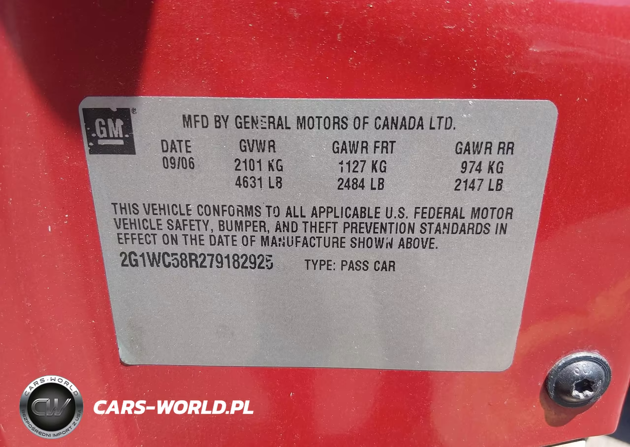 2007 Chevrolet Impala Lt VIN:2G1WC58R279182925 - 9