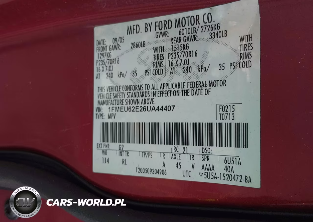 2006 Ford Explorer Xls VIN:1FMEU62E26UA44407 - 9