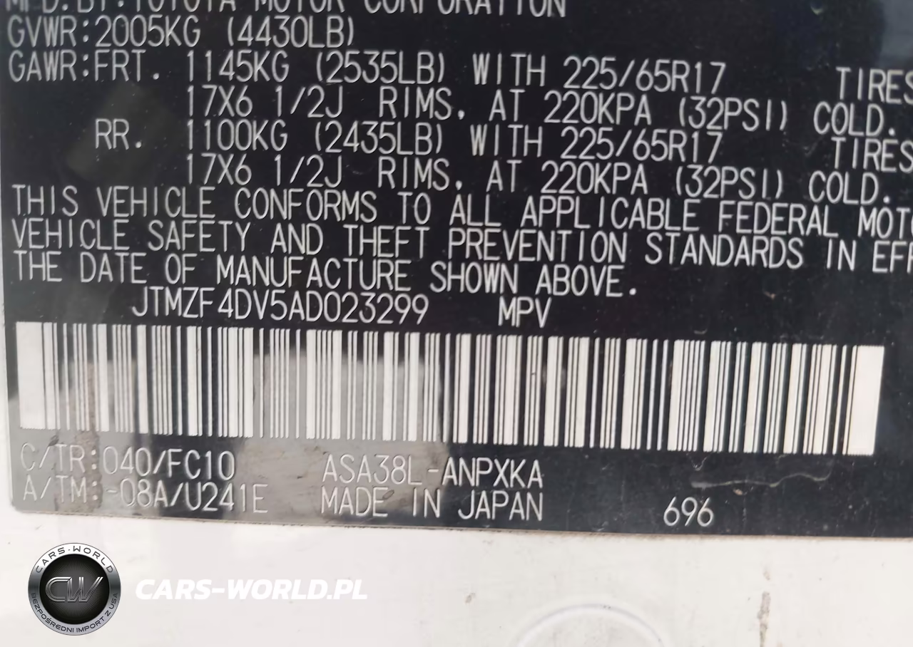 2010 Toyota Rav4 VIN:JTMZF4DV5AD023299 - 9