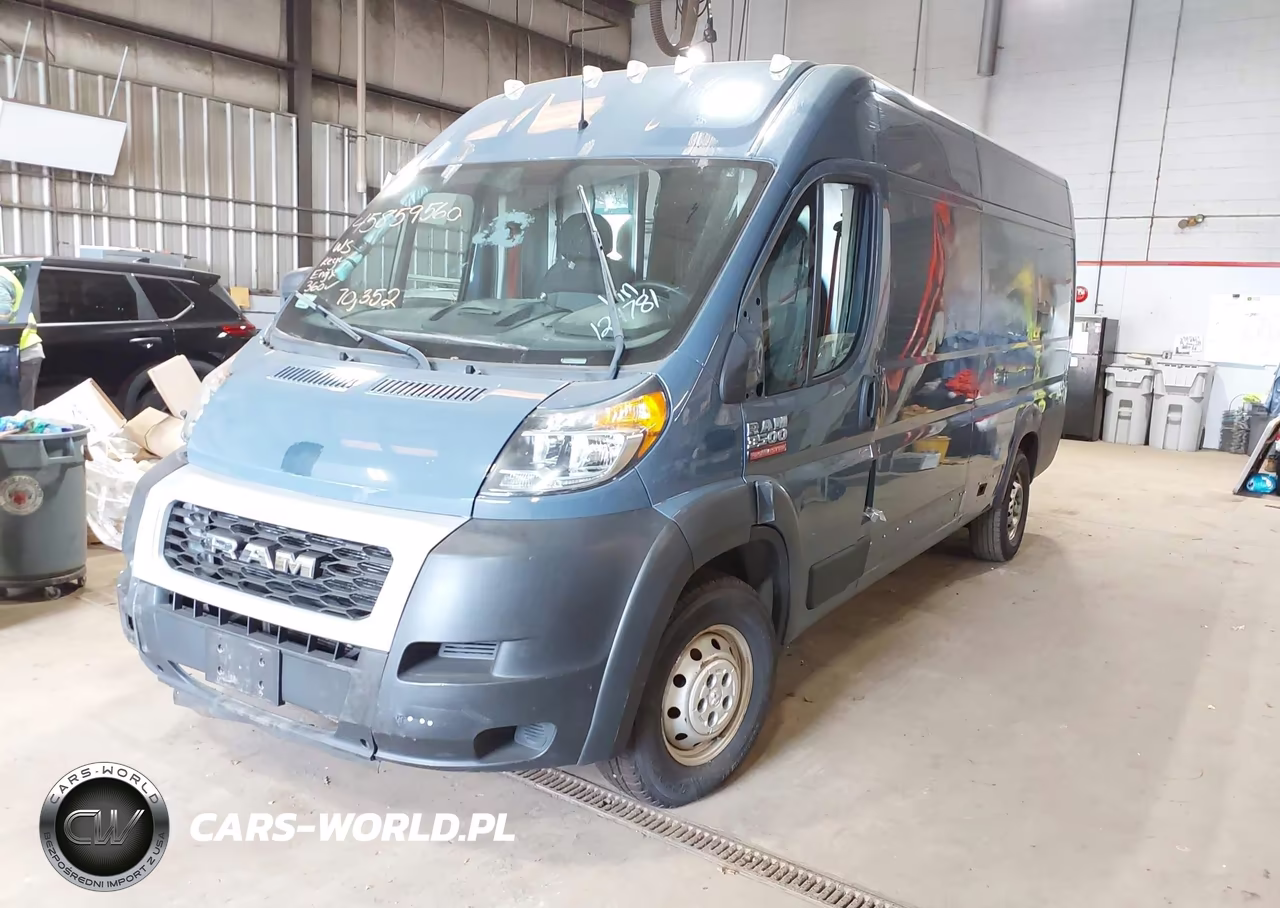 2020 Ram Promaster 3500 Cargo Van High Roof 159 Wb Ext VIN:3C6URVJGXLE124781 - 2