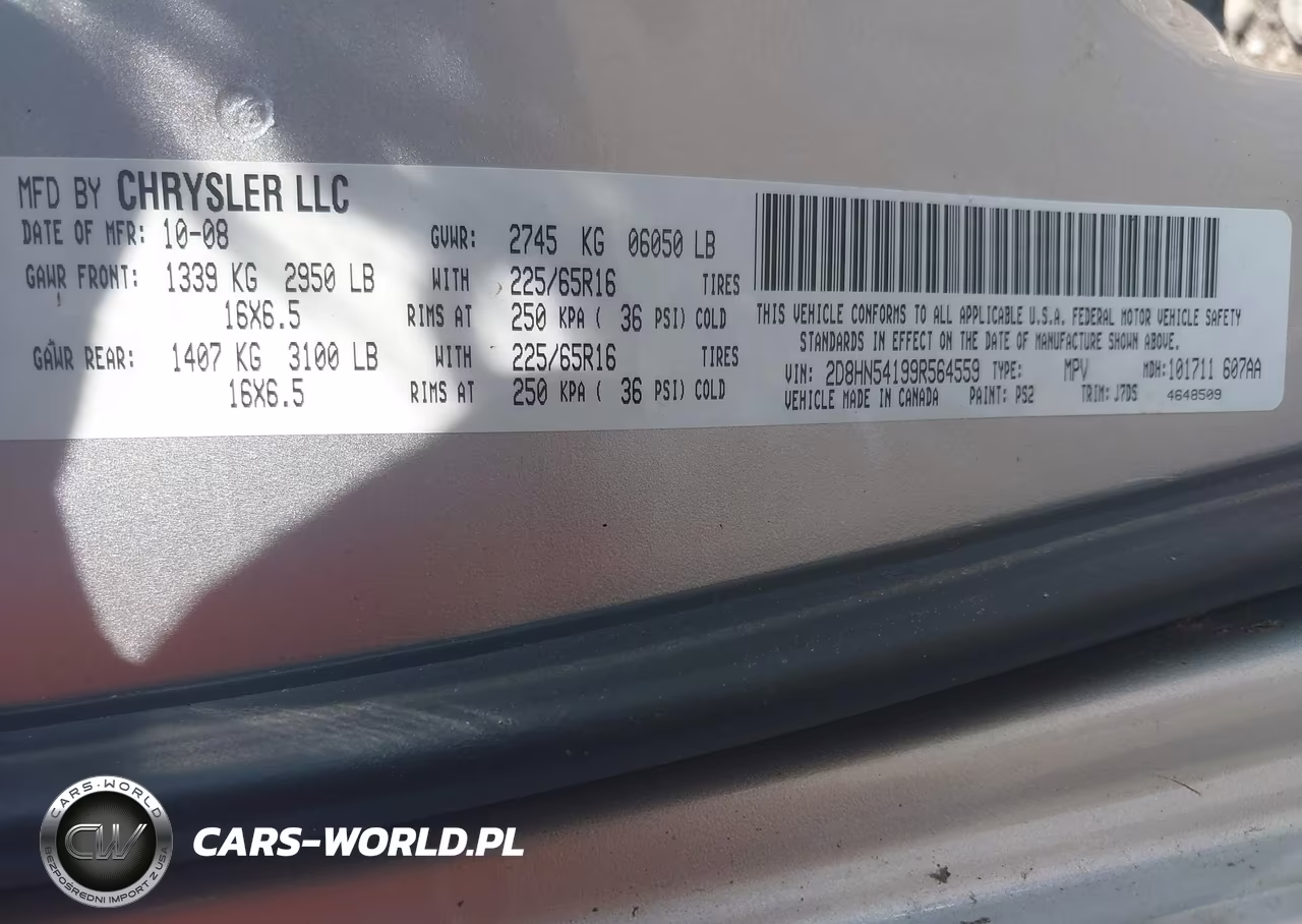 2009 Dodge Grand Caravan Sxt VIN:2D8HN54199R564559 - 9