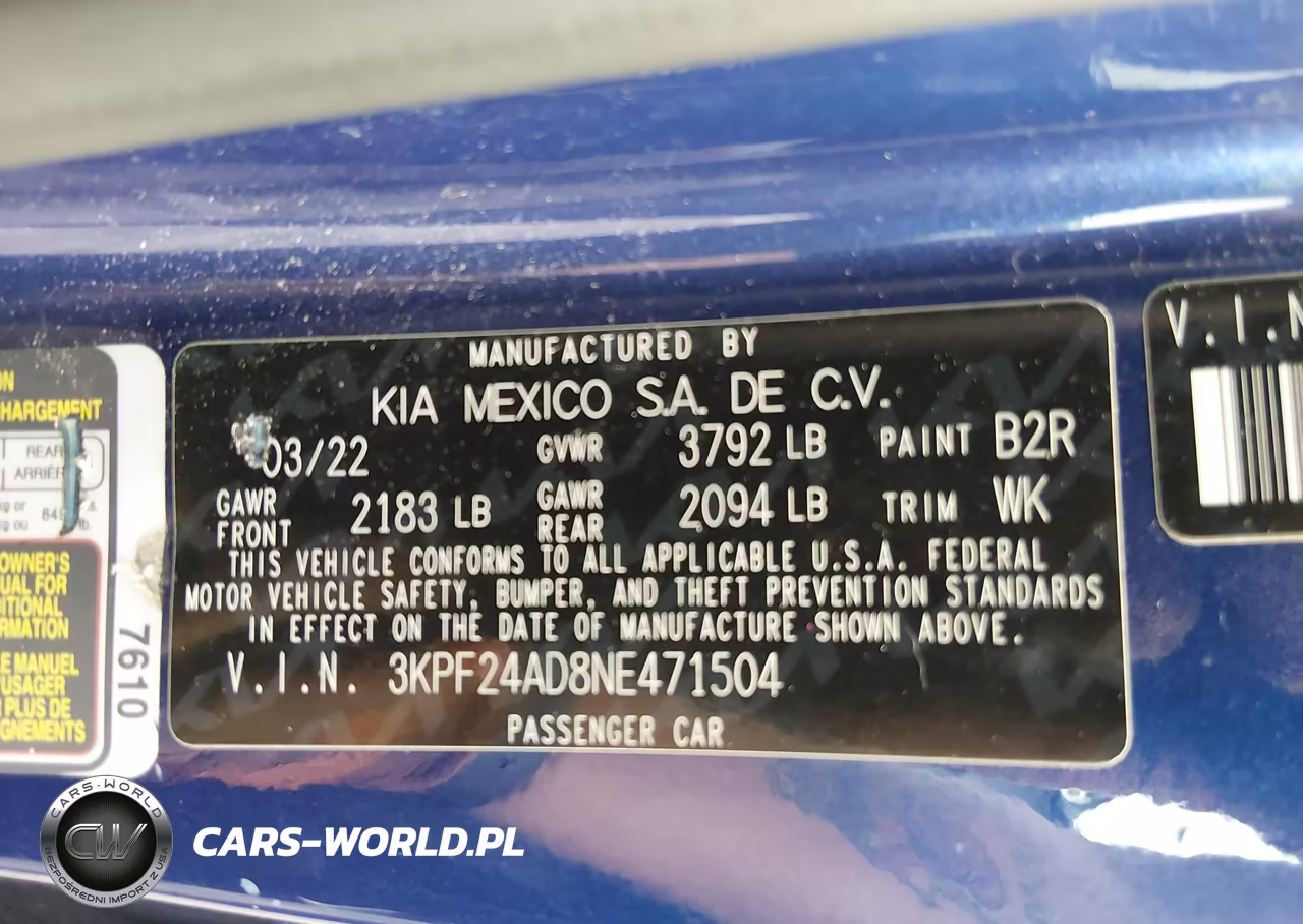 2022 Kia Forte Fe-Lxs VIN:3KPF24AD8NE471504 - 9