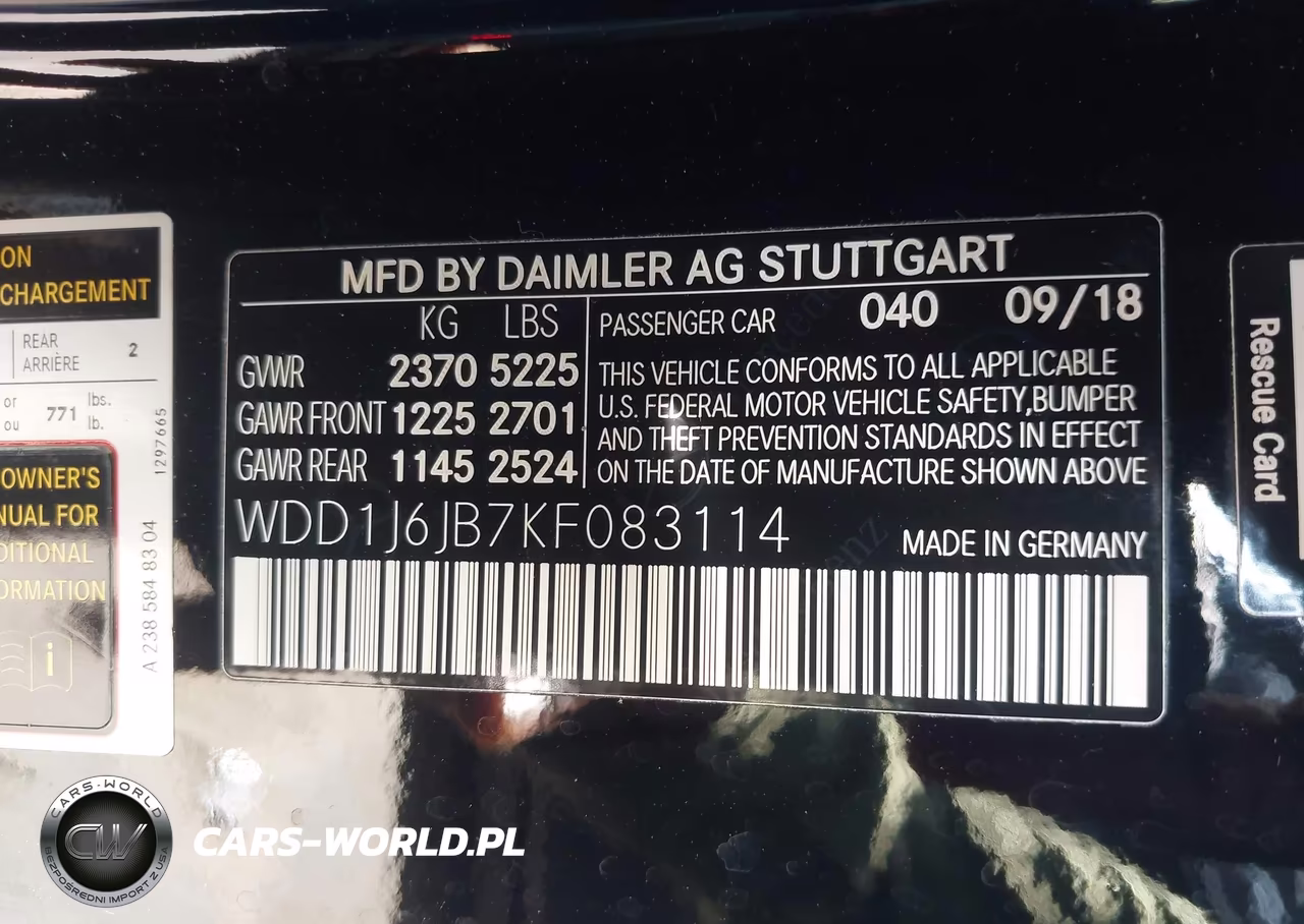 2019 Mercedes-Benz E 450 4Matic VIN:WDD1J6JB7KF083114 - 9