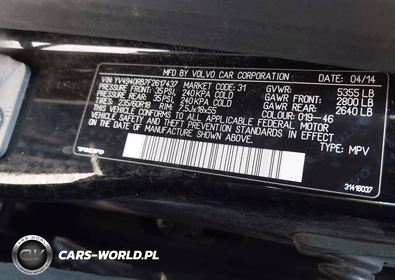 2015 Volvo Xc60 3.2 Premier VIN:YV4940RB7F2617437 - 9