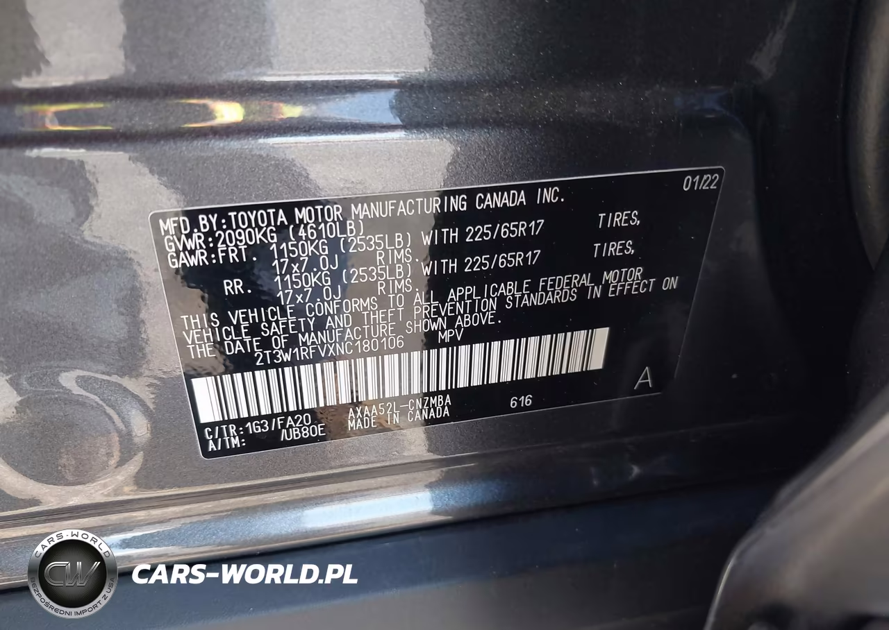 2022 Toyota Rav4 Xle VIN:2T3W1RFVXNC180106 - 9