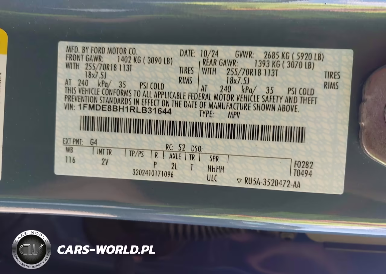2024 Ford Bronco Outer Banks VIN:1FMDE8BH1RLB31644 - 9