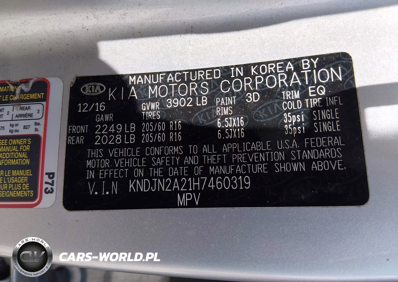 2017 Kia Soul VIN:KNDJN2A21H7460319 - 9